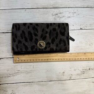 Kate Spade‎ Black Harlow Algonquin Leopard Wallet